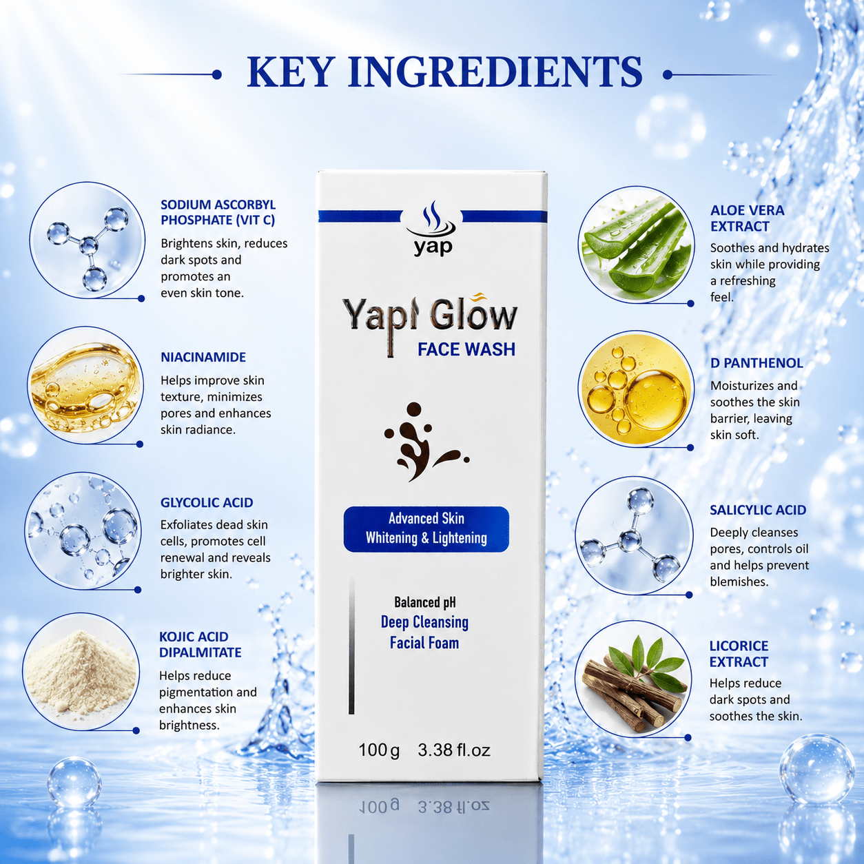 Yapi Glow Face Wash - Cosmosentials