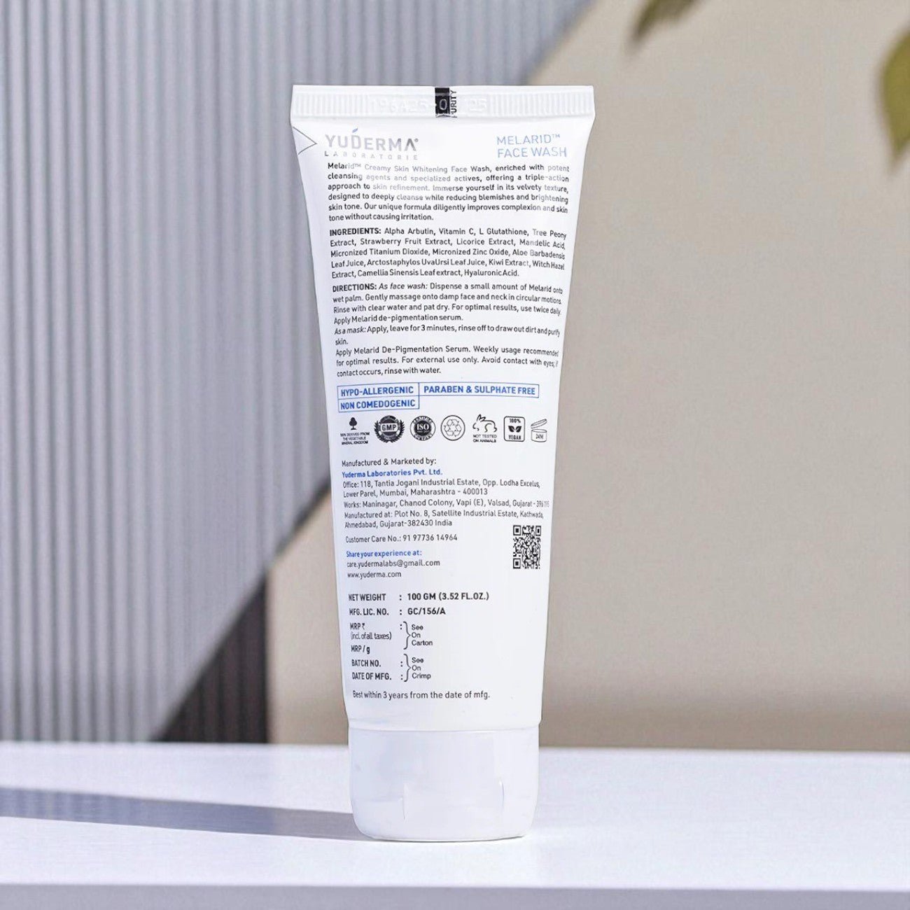 Yuderma Melarid Triple Action Face Wash - Cosmosentials