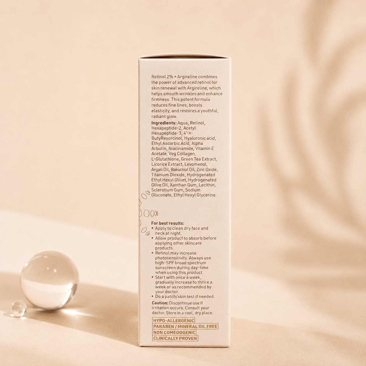 Yuderma Renewcell Retinol 2% + Argireline Serum - Cosmosentials