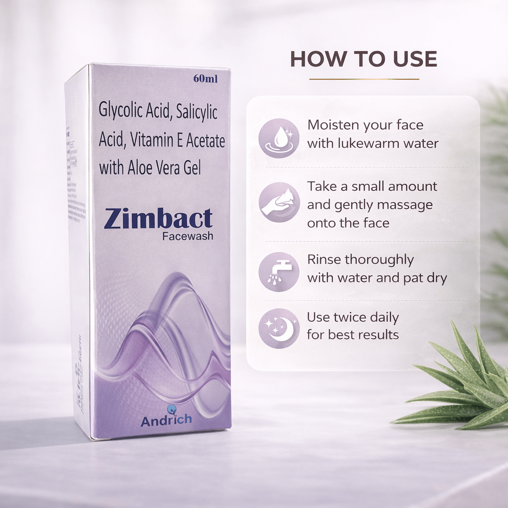 Zimbact Face Wash - Cosmosentials