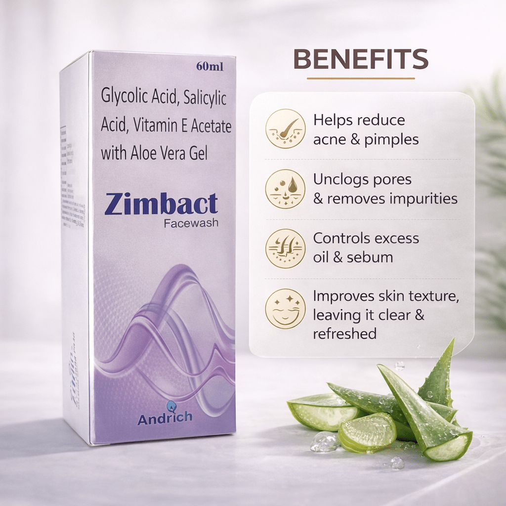 Zimbact Face Wash - Cosmosentials
