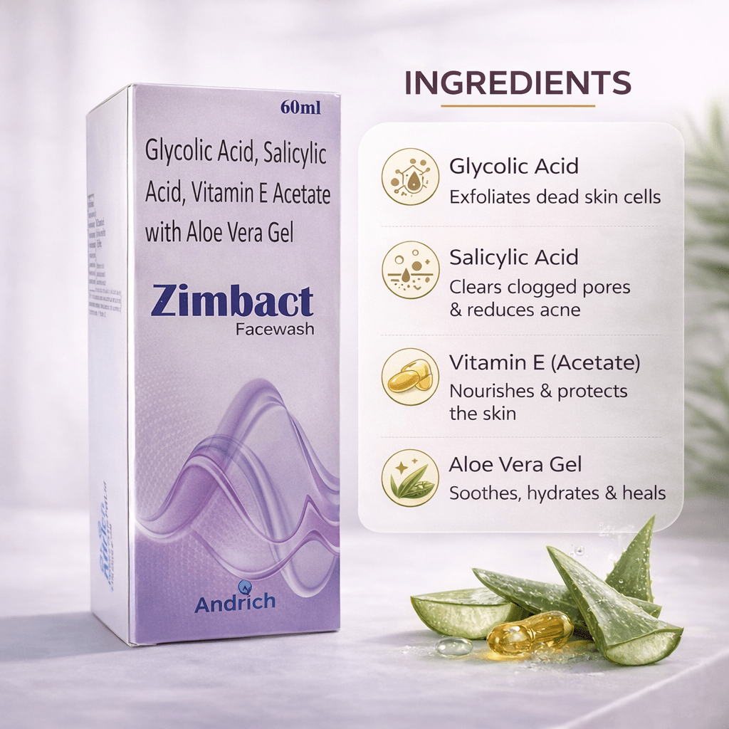 Zimbact Face Wash - Cosmosentials