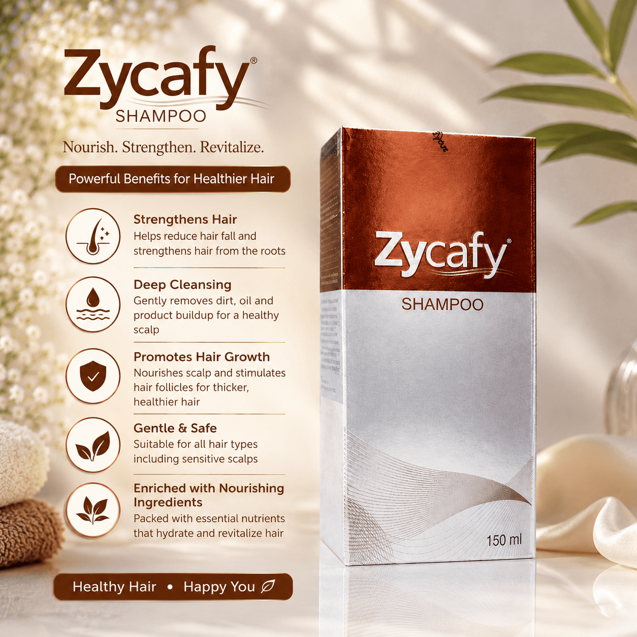 Zycafy Shampoo - Cosmosentials
